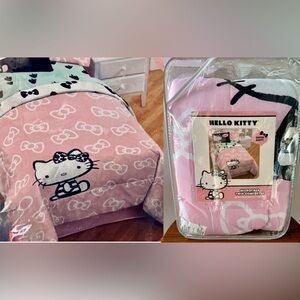 Hello Kitty Microfiber Twin Comforter.~New